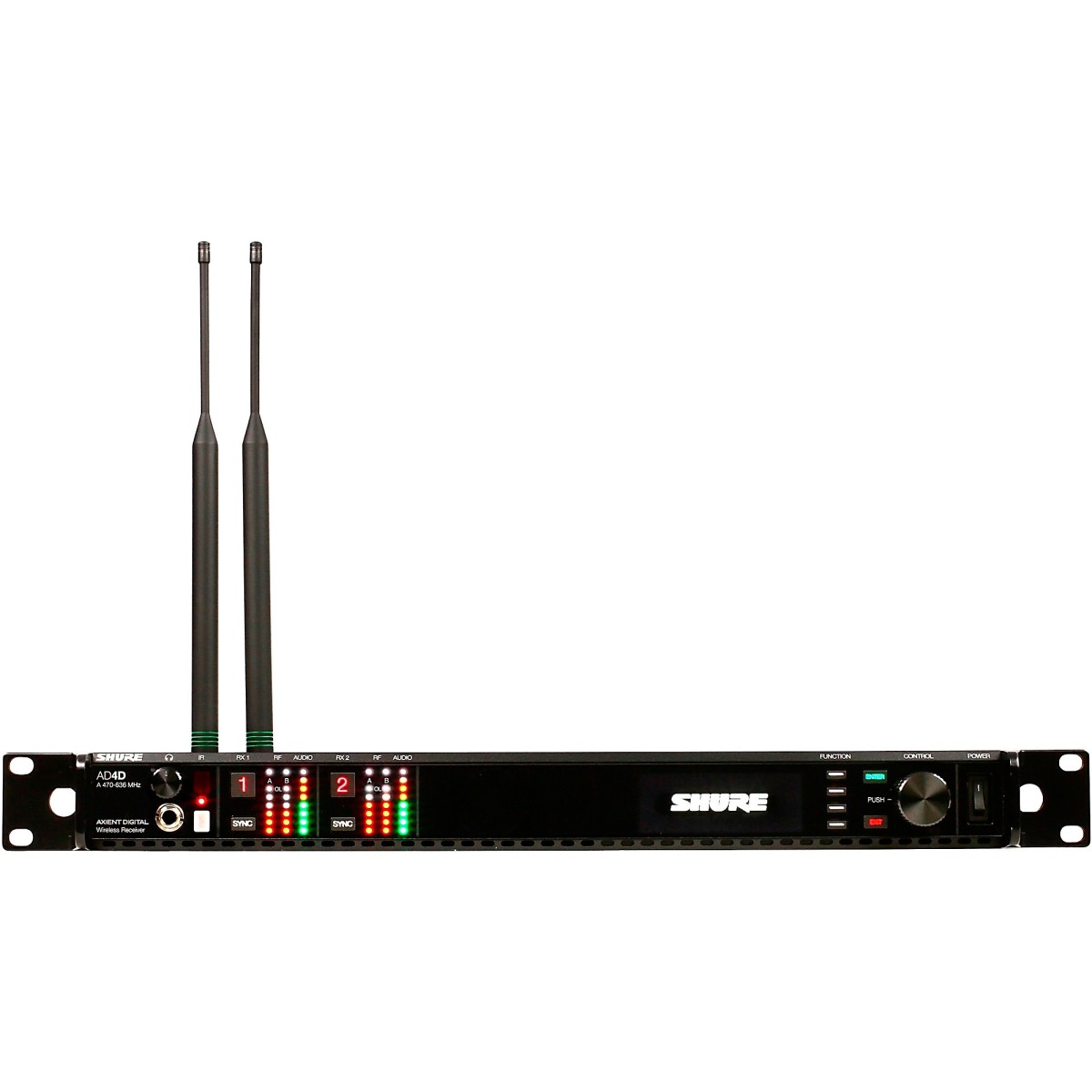 Shure AD4D-A twee-kanaals digitale draadloze ontvanger