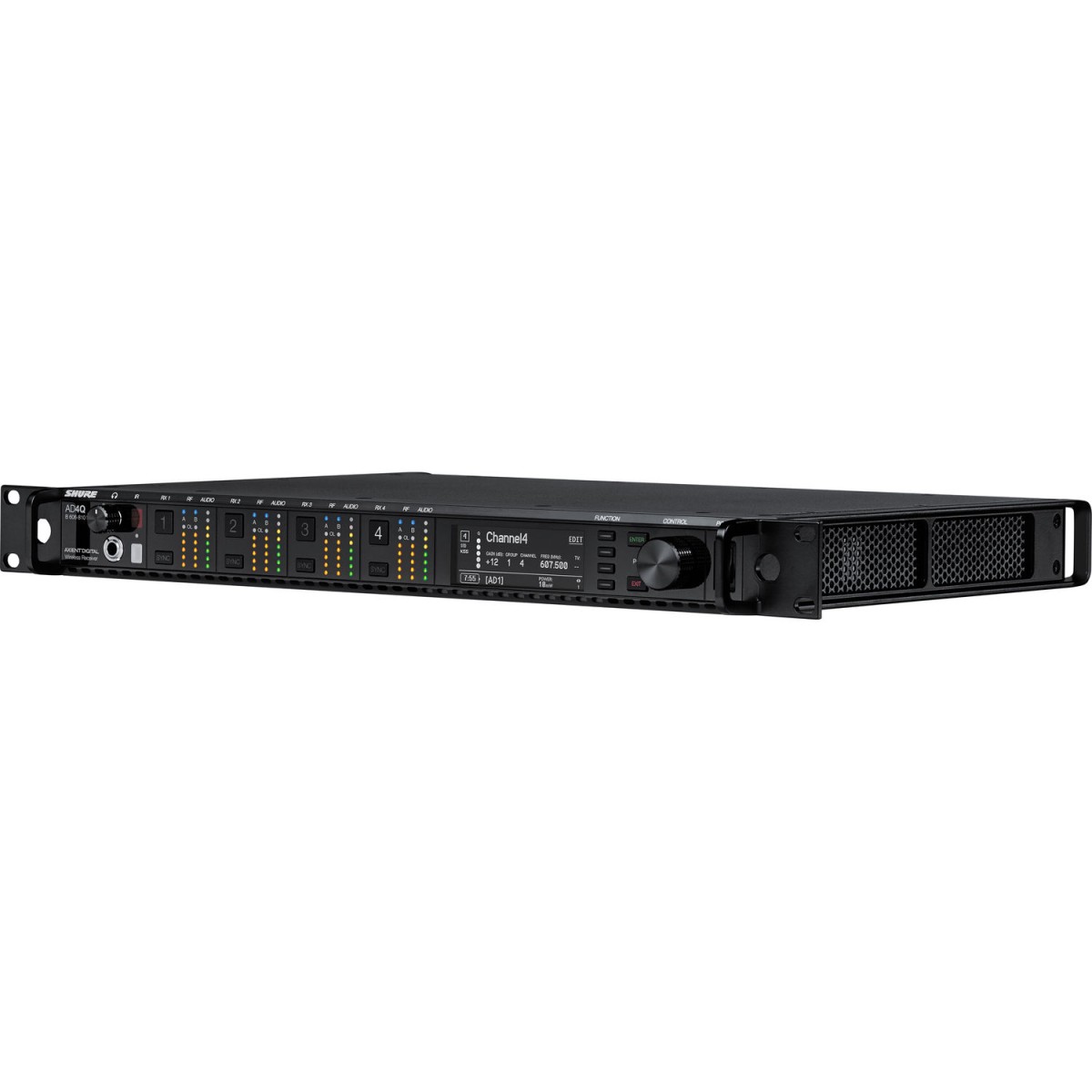 Shure AD4Q-A vier-kanaals digitale draadloze ontvanger